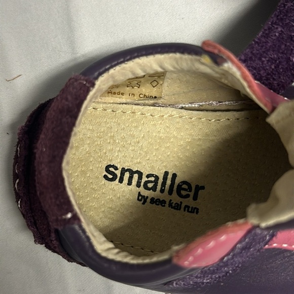 See Kai Run - Purple and Pink Baby Walker Shoes with Velcro Strap - Picture 2 of 4